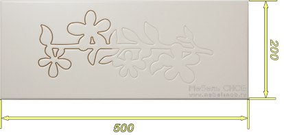 Фигурная фрезеровка на поверхности - фреза Перо вид 3