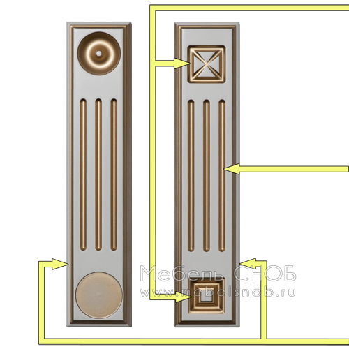 Полная заливка пилястр П2/ЗЛ